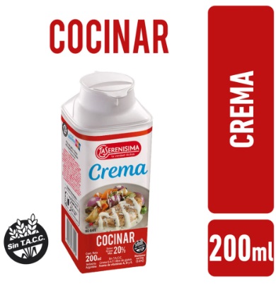 CREMA DE LECHE 200CC  CULINARIA  (COMPRANDO 3 O MÁS PRECIO MAYORISTA)